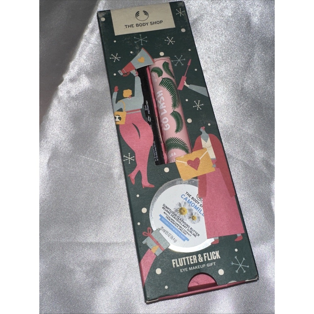 The Body Shop Flutter & Flick Eye Makeup‎ Gift Set Mascara Eyeliner Butter
